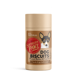 Dog Biscuits - Peanut Butter and Carob 2.75 oz. Canister