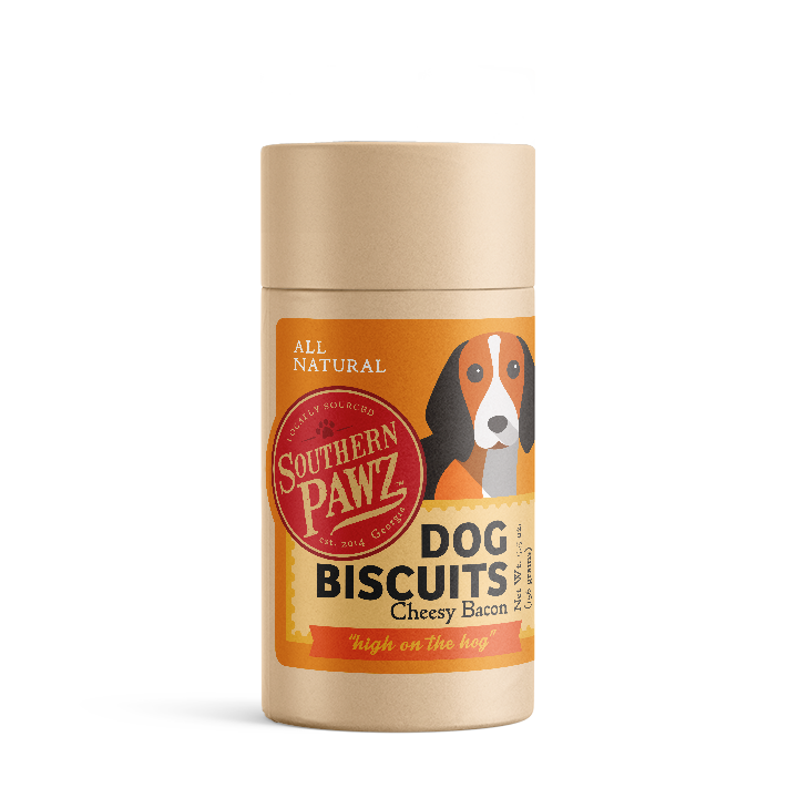 Dog Biscuits - Cheesy Bacon 2.25 oz. Canister
